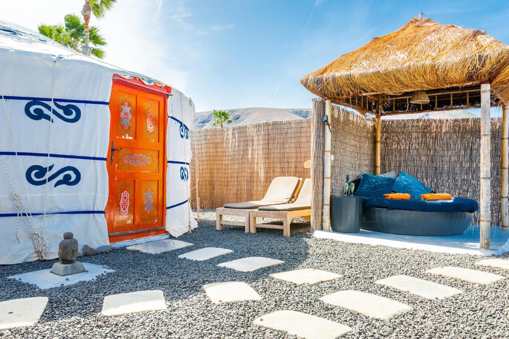 Finca De Arrieta Village - Yurts And Stone Cottages - Shared Pool - Walking Distance To Arrieta Beach - Eco Friendly Tabayesco Luaran gambar